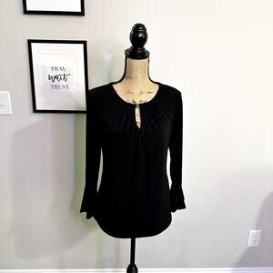 NY&C Women Size S Black Blouse